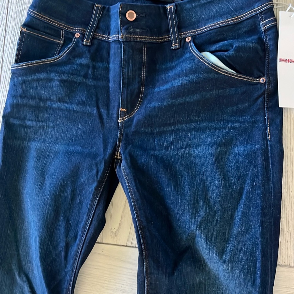 Hudson Jeans Blue Skinny Denim with Textured Twill - Picture 2 of 9